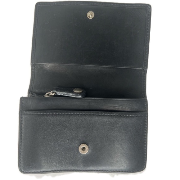 Coach Vintage Small Black Leather Wallet - Picture 4 of 5